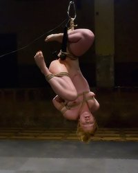 Связанная сучка получает сексуальное удовольствие 14 фото